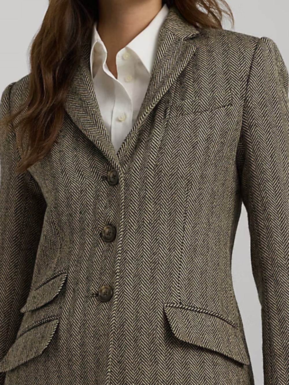 Ralph Lauren Herringbone Tweed Blazer